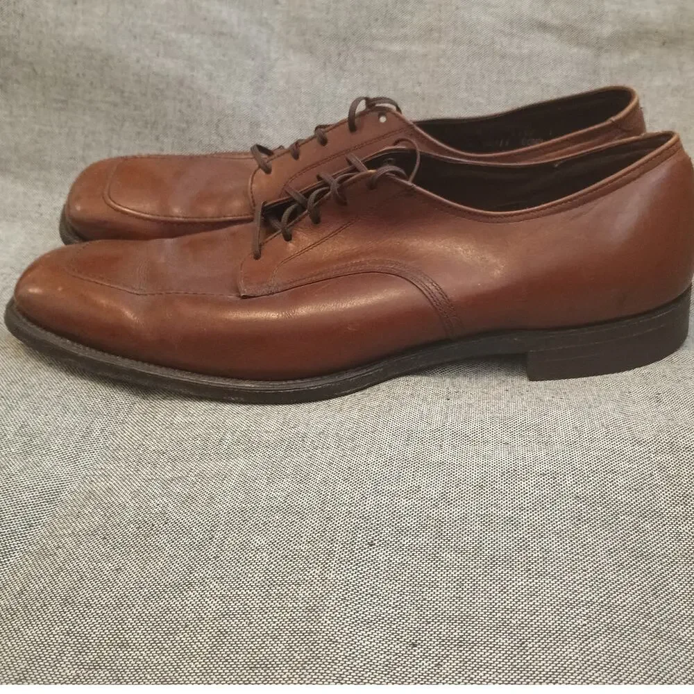 Vintage Men's Foot So Port Supreme #4147  Brown Leather Oxfords Size 14 AA